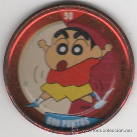 Juguetes antiguos y Juegos de colecci&oacute;n: COLECCI&Oacute;N TAZOS PANRICO BOLLYCAO SHIN CHAN METAL RAPPERS TAZO MET&Aacute;LICO CAPS POGS N&Uacute;MERO 90 ANIME