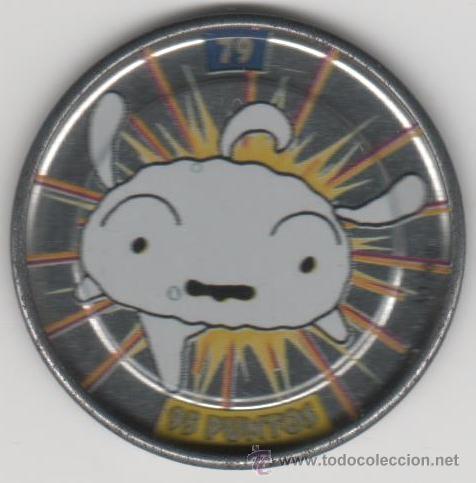 Juguetes antiguos y Juegos de colecci&oacute;n: COLECCI&Oacute;N TAZOS PANRICO BOLLYCAO SHIN CHAN METAL RAPPERS TAZO MET&Aacute;LICO CAPS POGS N&Uacute;MERO 79 ANIME
