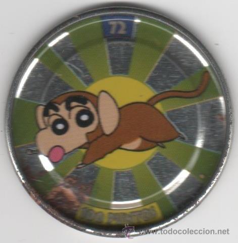 Juguetes antiguos y Juegos de colecci&oacute;n: COLECCI&Oacute;N TAZOS PANRICO BOLLYCAO SHIN CHAN METAL RAPPERS TAZO MET&Aacute;LICO CAPS POGS N&Uacute;MERO 72 ANIME