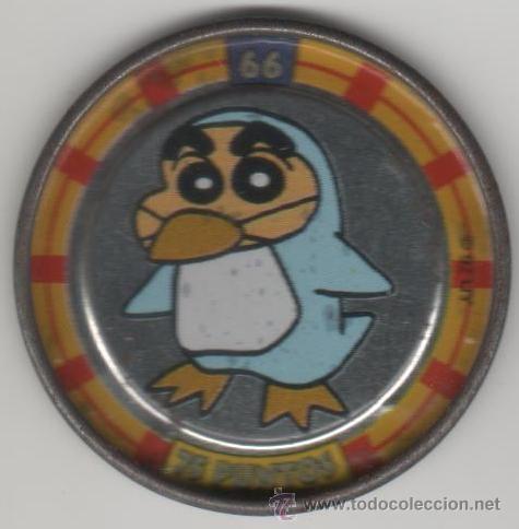 Juguetes antiguos y Juegos de colecci&oacute;n: COLECCI&Oacute;N TAZOS PANRICO BOLLYCAO SHIN CHAN METAL RAPPERS TAZO MET&Aacute;LICO CAPS POGS N&Uacute;MERO 66 ANIME