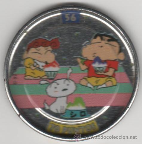 Juguetes antiguos y Juegos de colecci&oacute;n: COLECCI&Oacute;N TAZOS PANRICO BOLLYCAO SHIN CHAN METAL RAPPERS TAZO MET&Aacute;LICO CAPS POGS N&Uacute;MERO 56 ANIME