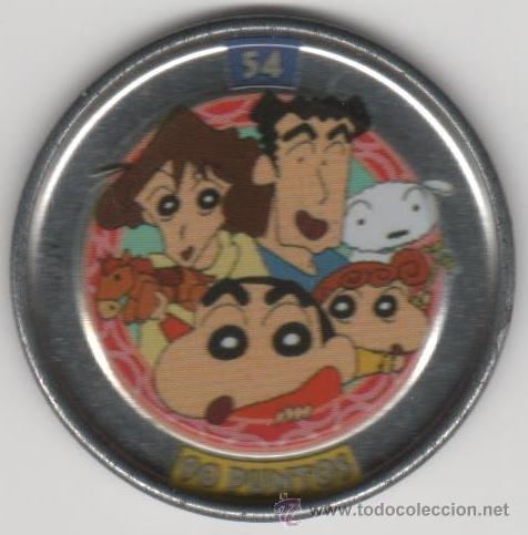 Juguetes antiguos y Juegos de colecci&oacute;n: COLECCI&Oacute;N TAZOS PANRICO BOLLYCAO SHIN CHAN METAL RAPPERS TAZO MET&Aacute;LICO CAPS POGS N&Uacute;MERO 54 ANIME