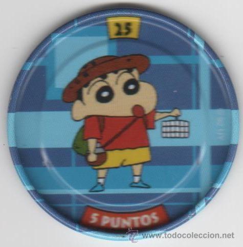 Juguetes antiguos y Juegos de colecci&oacute;n: COLECCI&Oacute;N TAZOS PANRICO BOLLYCAO SHIN CHAN METAL RAPPERS TAZO MET&Aacute;LICO CAPS POGS N&Uacute;MERO 25 ANIME