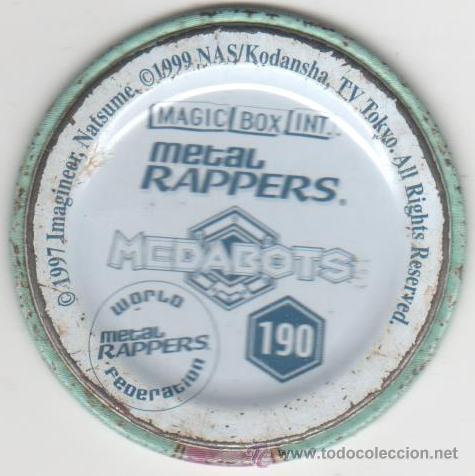lote de 12 rappers tazos chapas de metal magic - Comprar en