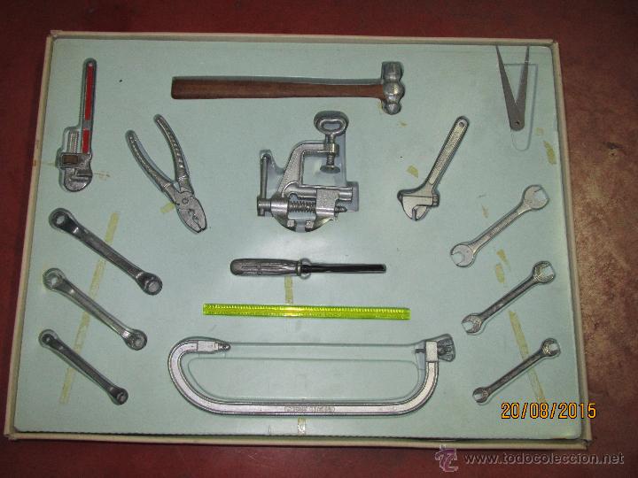 Antique Toys and Collectible Games: Antigua Caja de Herramientas Metalicas *MIS HERRAMIENTAS* de Juguetes MIGUEL ANGEL - A&ntilde;o 1970s.