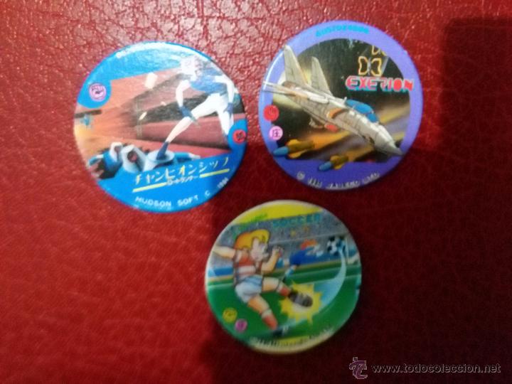 Brinquedos antigos e Jogos de cole&ccedil;&atilde;o: tazos japoneses menko romenko caps pogs videojuegos antiguos hudson soft nintendo sega capcom