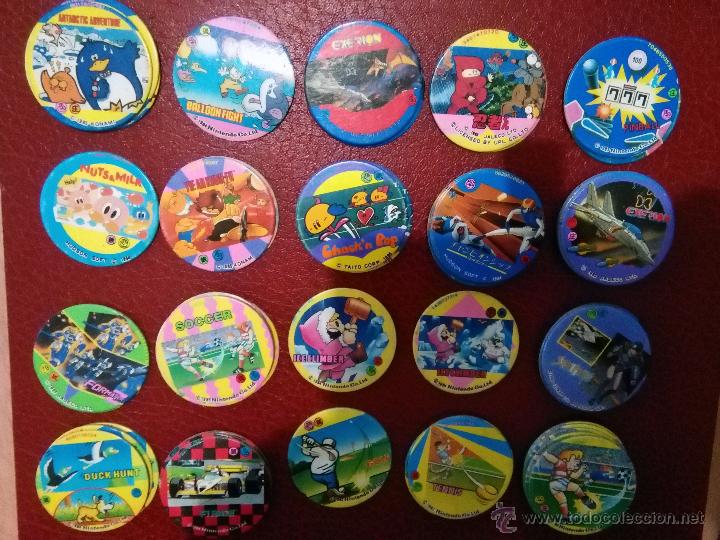 Jouets Anciens et Jeux de collection: tazos japoneses menko romenko caps pogs videojuegos antiguos hudson soft nintendo sega capcom