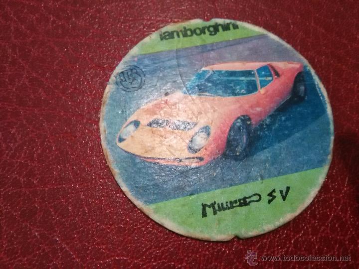 Juguetes antiguos y Juegos de colecci&oacute;n: tazos japoneses menko romenko caps pogs grande lamborghini