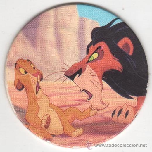 Juguetes antiguos y Juegos de colecci&oacute;n: COLECCI&Oacute;N TAZOS PANINI DISNEY EL REY LE&Oacute;N LE ROI LION VERSI&Oacute;N FRANC&Eacute;S TAZO CAPS POGS N&Uacute;MERO 19