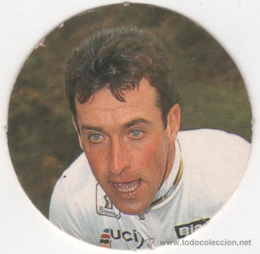 Juguetes antiguos y juegos de colecci&oacute;n: COLECCI&Oacute;N TAZOS DIARIO EL PA&Iacute;S CICLITAZOS TAZO CAPS POGS N&Uacute;MERO 14 LUC LEBLANC FRANCIA CICLISMO