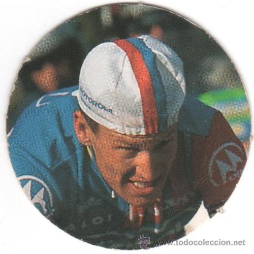 Juguetes antiguos y juegos de colecci&oacute;n: COLECCI&Oacute;N TAZOS DIARIO EL PA&Iacute;S CICLITAZOS TAZO CAPS POGS N&Uacute;MERO 7 LANCE ARMSTRONG EE UU CICLISMO