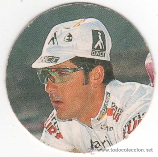 Juguetes antiguos y juegos de colecci&oacute;n: COLECCI&Oacute;N TAZOS DIARIO EL PA&Iacute;S CICLITAZOS TAZO CAPS POGS N&Uacute;MERO 4 LAURENT JALABERT FRANCIA CICLISMO