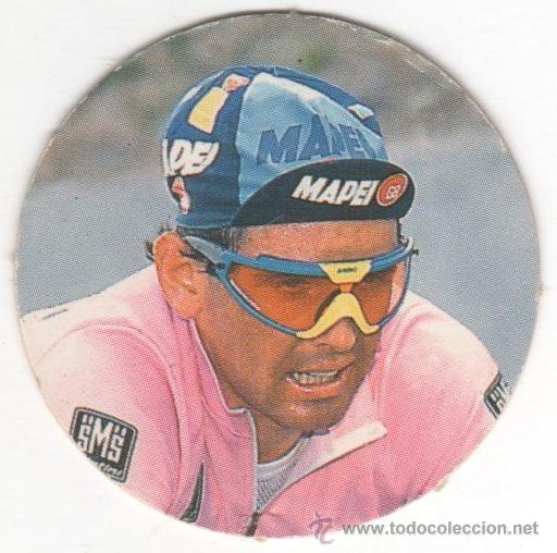 Juguetes antiguos y juegos de colecci&oacute;n: COLECCI&Oacute;N TAZOS DIARIO EL PA&Iacute;S CICLITAZOS TAZO CAPS POGS N&Uacute;MERO 2 TONY ROMINGER SUIZA CICLISMO