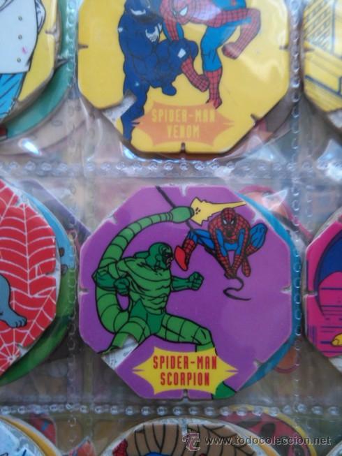 Jouets Anciens et Jeux de collection: spiderman cap tazo pog slammer caps pogs tazo slammers menko menkos