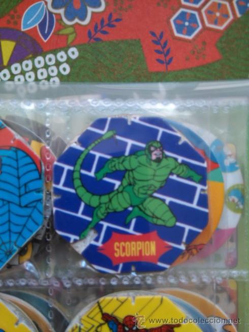 Juguetes antiguos y juegos de colecci&oacute;n: spiderman cap tazo pog slammer caps pogs tazo slammers menko menkos