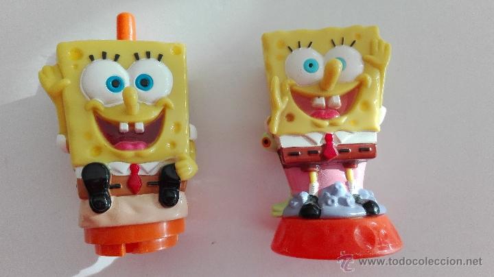 Juguetes antiguos y Juegos de colecci&oacute;n: LOTE DE BOB ESPONJA.(2 MU&Ntilde;ECOS)