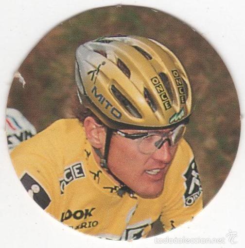 Juguetes antiguos y juegos de colecci&oacute;n: COLECCI&Oacute;N TAZOS DIARIO EL PA&Iacute;S CICLITAZOS TAZO CAPS POGS N&Uacute;MERO 6 ALEX Z&Uuml;LLE SUIZA CICLISMO