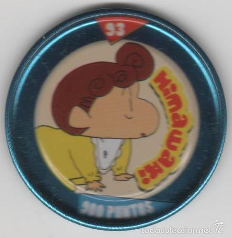 Juguetes antiguos y Juegos de colecci&oacute;n: COLECCI&Oacute;N TAZOS PANRICO BOLLYCAO SHIN CHAN METAL RAPPERS TAZO MET&Aacute;LICO CAPS POGS N&Uacute;MERO 93 ANIME