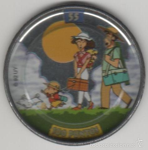 Juguetes antiguos y Juegos de colecci&oacute;n: COLECCI&Oacute;N TAZOS PANRICO BOLLYCAO SHIN CHAN METAL RAPPERS TAZO MET&Aacute;LICO CAPS POGS N&Uacute;MERO 55 ANIME
