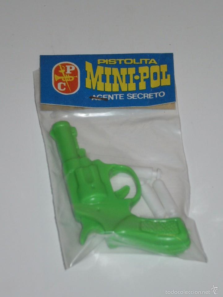 Juguetes antiguos y juegos de colecci&oacute;n: MINI PISTOLA AGENTE SECRETO PC , DISPARA BALITAS PVC . BARATIJAS QUIOSCO A&Ntilde;OS 70 . VER DESCRIPCION