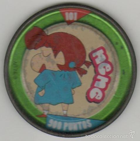 Juguetes antiguos y Juegos de colecci&oacute;n: COLECCI&Oacute;N TAZOS BOLLYCAO SHIN CHAN METAL RAPPERS TAZO CAPS POGS MET&Aacute;LICO N&Uacute;MERO 101 900 PUNTOS