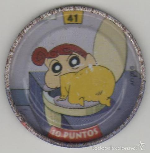 Juguetes antiguos y Juegos de colecci&oacute;n: COLECCI&Oacute;N TAZOS BOLLYCAO SHIN CHAN METAL RAPPERS TAZO CAPS POGS MET&Aacute;LICO N&Uacute;MERO 41 10 PUNTOS