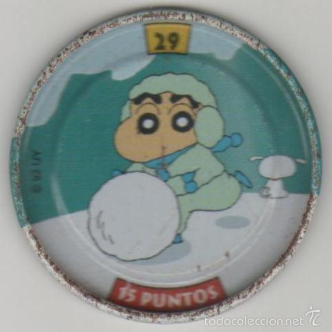 Juguetes antiguos y Juegos de colecci&oacute;n: COLECCI&Oacute;N TAZOS BOLLYCAO SHIN CHAN METAL RAPPERS TAZO CAPS POGS MET&Aacute;LICO N&Uacute;MERO 29 15 PUNTOS