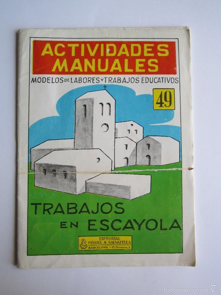 Juguetes antiguos y Juegos de colecci&oacute;n: ACTIVIDADES MANUALES ''TRABAJOS EN ESCAYOLA'' N&ordm;49 1960