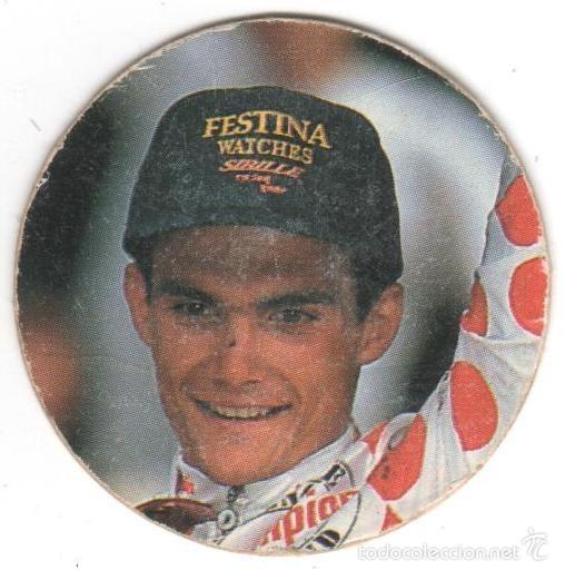 Juguetes antiguos y juegos de colecci&oacute;n: COLECCI&Oacute;N TAZOS EL PA&Iacute;S CICLITAZOS TAZO CAPS POGS CICLISMO DEPORTE N&ordm; 11 RICHARD VIRENQUE FRANCIA