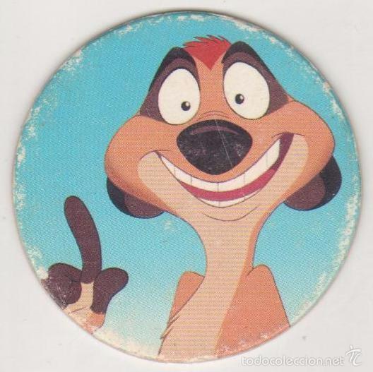 Juguetes antiguos y Juegos de colecci&oacute;n: COLECCI&Oacute;N TAZOS PANINI DISNEY EL REY LE&Oacute;N DE LEEUWEKONING DUTCH TAZO CAPS POGS 23 TIM&Oacute;N SURICATO