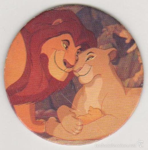 Juguetes antiguos y Juegos de colecci&oacute;n: COLECCI&Oacute;N TAZOS PANINI DISNEY EL REY LE&Oacute;N DE LEEUWEKONING DUTCH TAZO CAPS POGS 4 SIMBA NALA