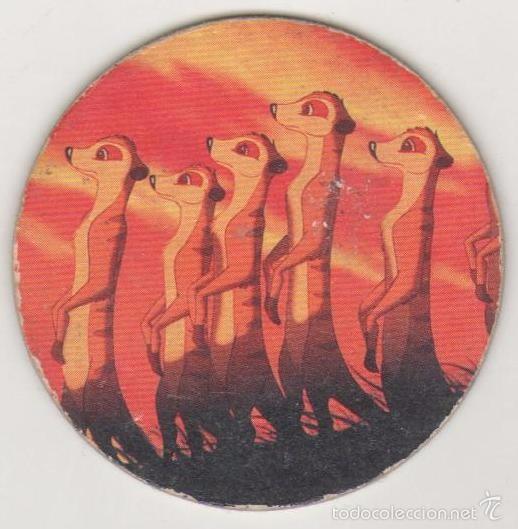 Juguetes antiguos y Juegos de colecci&oacute;n: COLECCI&Oacute;N TAZOS PANINI DISNEY EL REY LE&Oacute;N DE LEEUWEKONING DUTCH TAZO CAPS POGS 1 GRUPO SURICATO