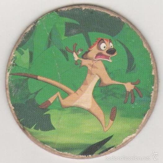 Juguetes antiguos y Juegos de colecci&oacute;n: COLECCI&Oacute;N TAZOS PANINI DISNEY EL REY LE&Oacute;N IL RE LEONE ITALIANO TAZO CAPS POGS 26 TIM&Oacute;N SURICATO
