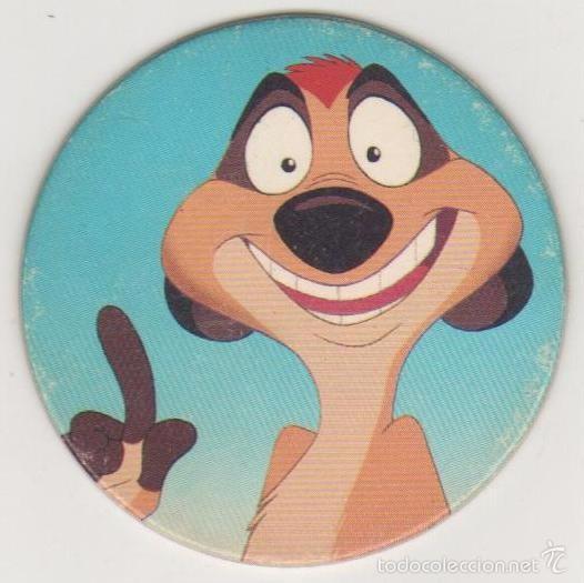 Juguetes antiguos y Juegos de colecci&oacute;n: COLECCI&Oacute;N TAZOS PANINI DISNEY EL REY LE&Oacute;N IL RE LEONE ITALIANO TAZO CAPS POGS 23 TIM&Oacute;N SURICATO