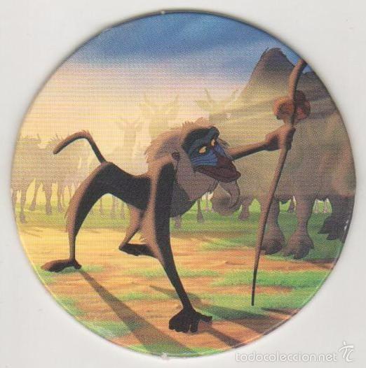 Juguetes antiguos y Juegos de colecci&oacute;n: COLECCI&Oacute;N TAZOS PANINI DISNEY EL REY LE&Oacute;N IL RE LEONE ITALIANO TAZO CAPS POGS 3 RAFIKI
