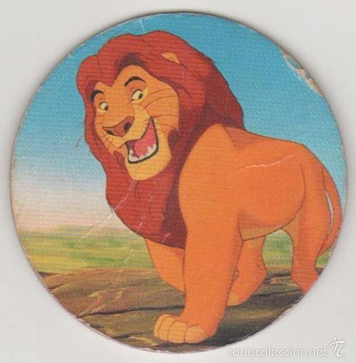 Juguetes antiguos y Juegos de colecci&oacute;n: COLECCI&Oacute;N TAZOS PANINI DISNEY EL REY LE&Oacute;N THE LION KING VERSI&Oacute;N INGL&Eacute;S TAZO CAPS POGS 6 MUFASA