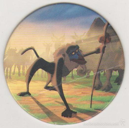 Juguetes antiguos y Juegos de colecci&oacute;n: COLECCI&Oacute;N TAZOS PANINI DISNEY EL REY LE&Oacute;N THE LION KING VERSI&Oacute;N INGL&Eacute;S TAZO CAPS POGS 3 RAFIKI