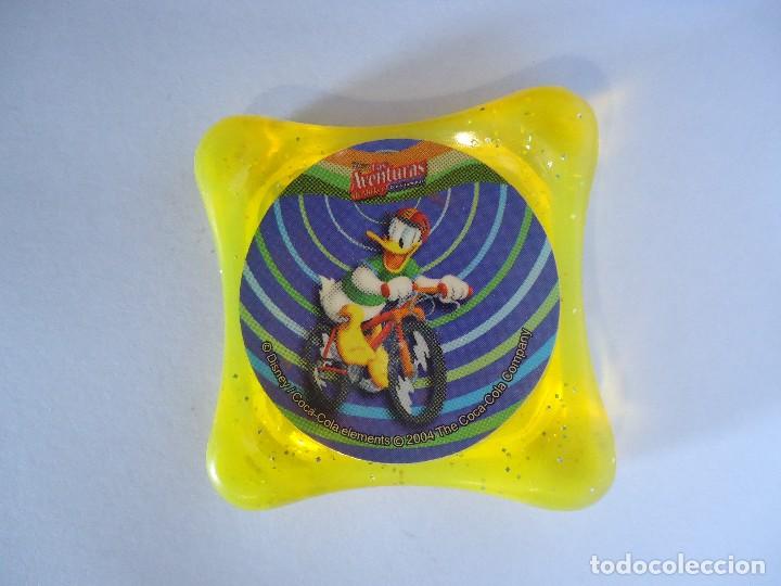 Juguetes antiguos y juegos de colecci&oacute;n: COLECCI&Oacute;N TAZOS THE COCA-COLA COMPANY LAS AVENTURAS DE MICKEY MOUSE WAPS TAZO CAPS PATO DONALD BICI