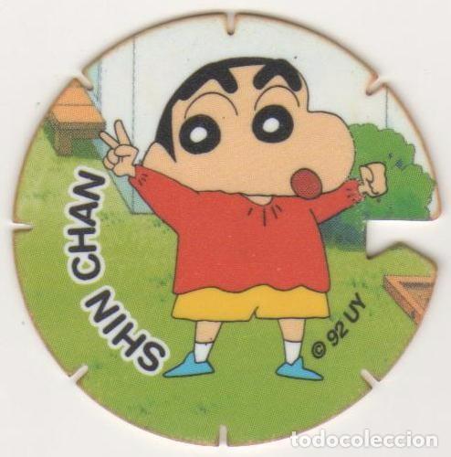 Juguetes antiguos y Juegos de colecci&oacute;n: COLECCI&Oacute;N TAZOS GREFUSA SHIN CHAN TAZO VOLADOR CAPS POGS N&Uacute;MERO #64 64 SERIE ANIME 1992