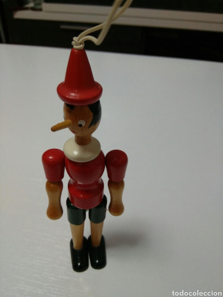Juguetes antiguos y Juegos de colecci&oacute;n: MU&Ntilde;ECO PINOCHO DE MADERA 17X5 CMS