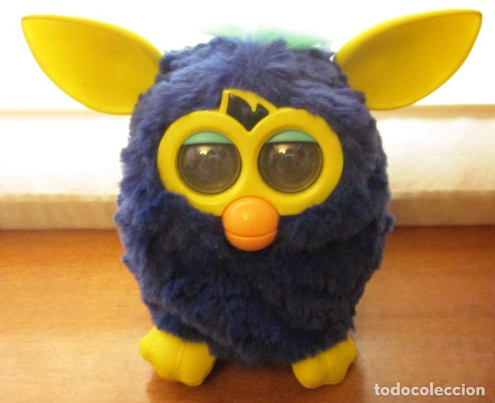 Peluche Figurine Furby 2012 Hasbro Bleu 39832/39834 Testé Ok