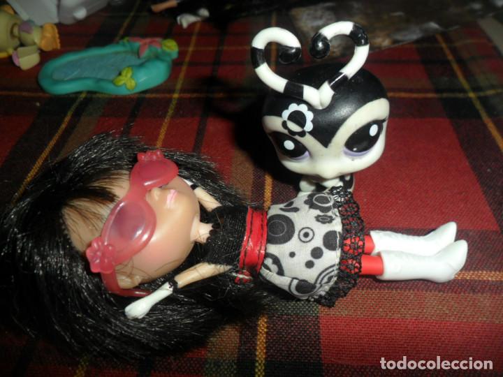 Juguetes antiguos y juegos de colecci&oacute;n: FIGURA LITTLEST PET SHOP + MU&Ntilde;ECA **LEER DESCRIPCION** HASBRO