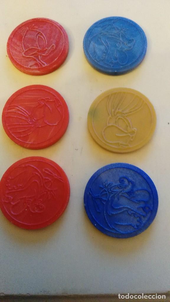 Juguetes antiguos y juegos de colecci&oacute;n: MASTER TAZO - MASTER TAZOS- tazmania rojo y pato rojo vendidos