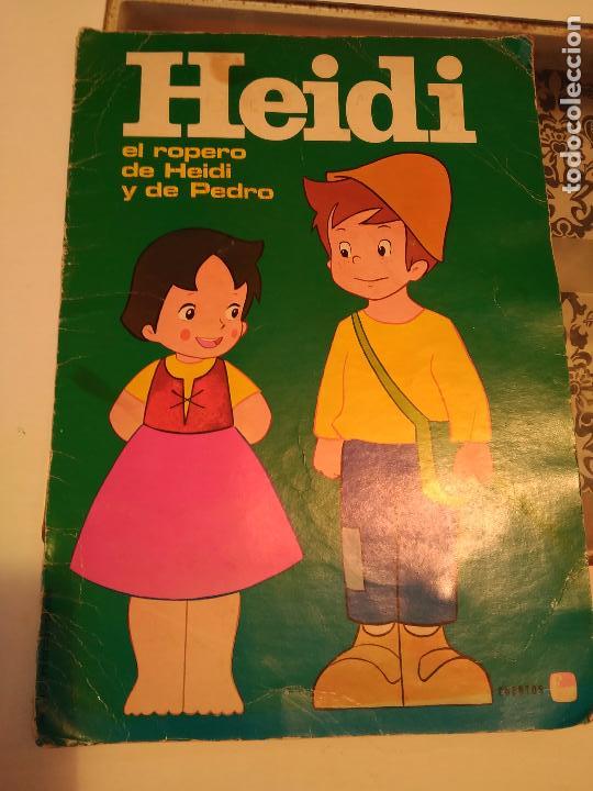 Juguetes antiguos y Juegos de colecci&oacute;n: Recortable Heidi el ropero de Heidi y de Pedro 1975 fher