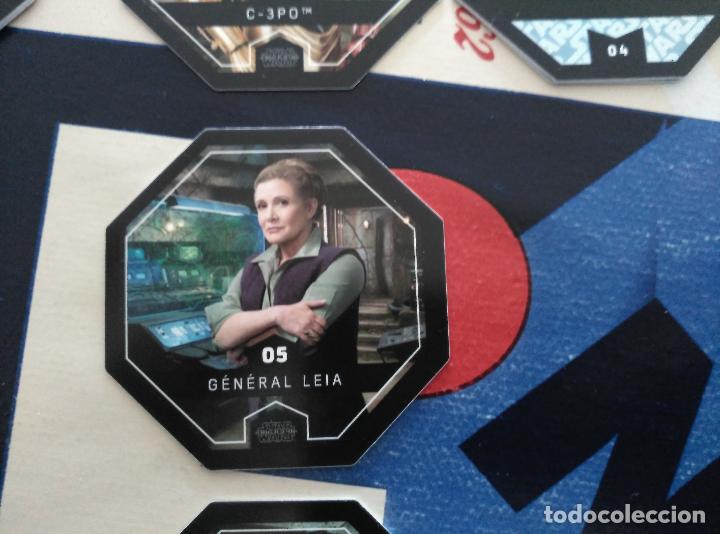 Jouets Anciens et Jeux de collection: star wars leclarc COSMIC SHELLS rouge one CROMO tazos tazo n 05 carrie fisher