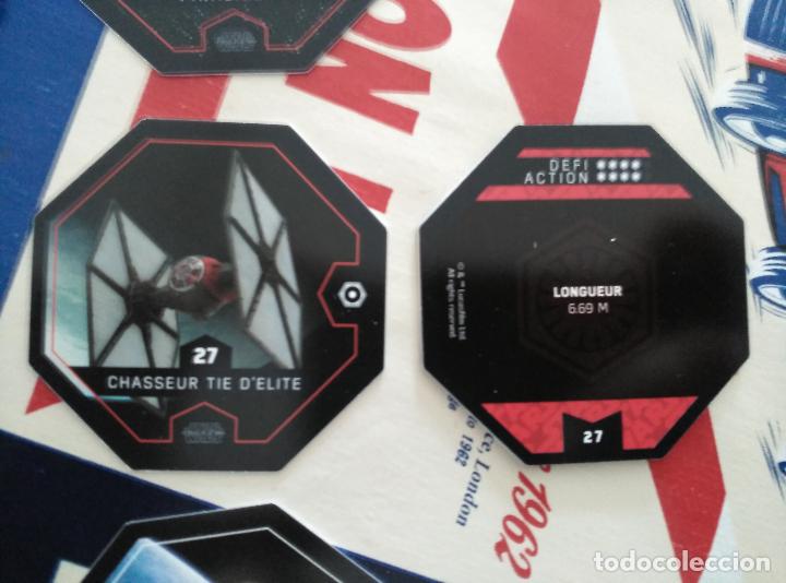 Juguetes antiguos y Juegos de colecci&oacute;n: star wars leclarc COSMIC SHELLS rouge one CROMO tazos tazo n 27