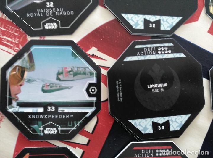 Juguetes antiguos y Juegos de colecci&oacute;n: star wars leclarc COSMIC SHELLS rouge one CROMO tazos tazo n 33