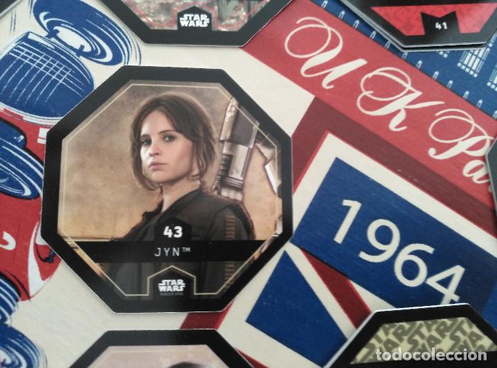 Juguetes antiguos y Juegos de colecci&oacute;n: star wars leclarc COSMIC SHELLS rouge one CROMO tazos tazo n 43