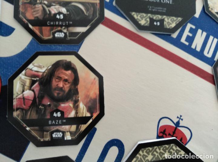Juguetes antiguos y Juegos de colecci&oacute;n: star wars leclarc COSMIC SHELLS rouge one CROMO tazos tazo n 46