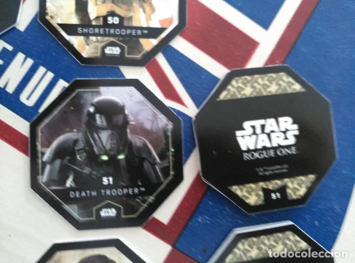 Jouets Anciens et Jeux de collection: star wars leclarc COSMIC SHELLS rouge one CROMO tazos tazo n 51